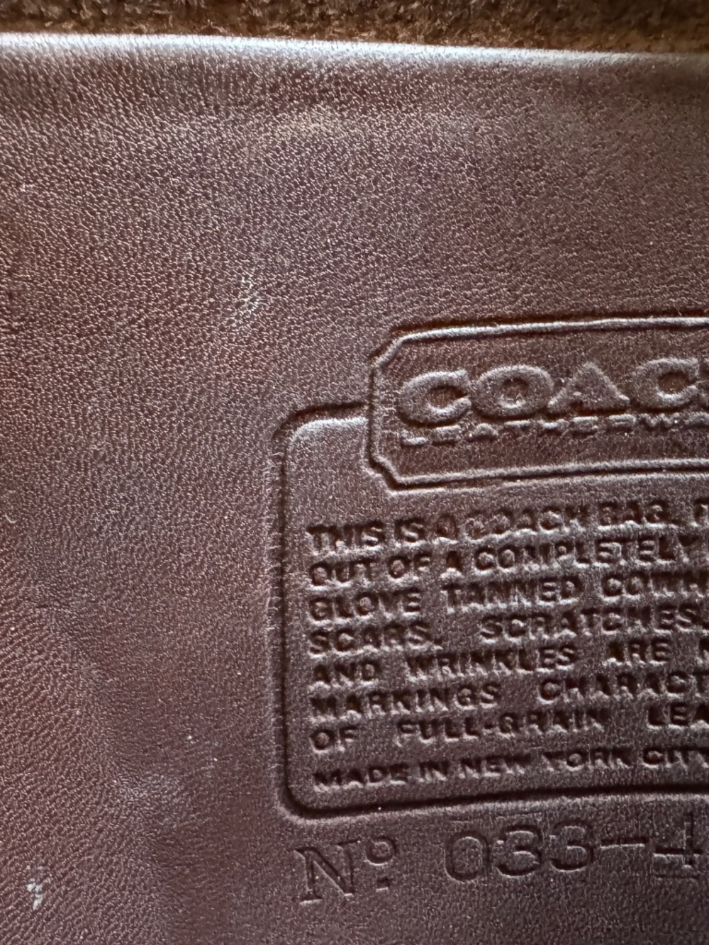 COACH Bag Leather Brown - Picture 8 of 10